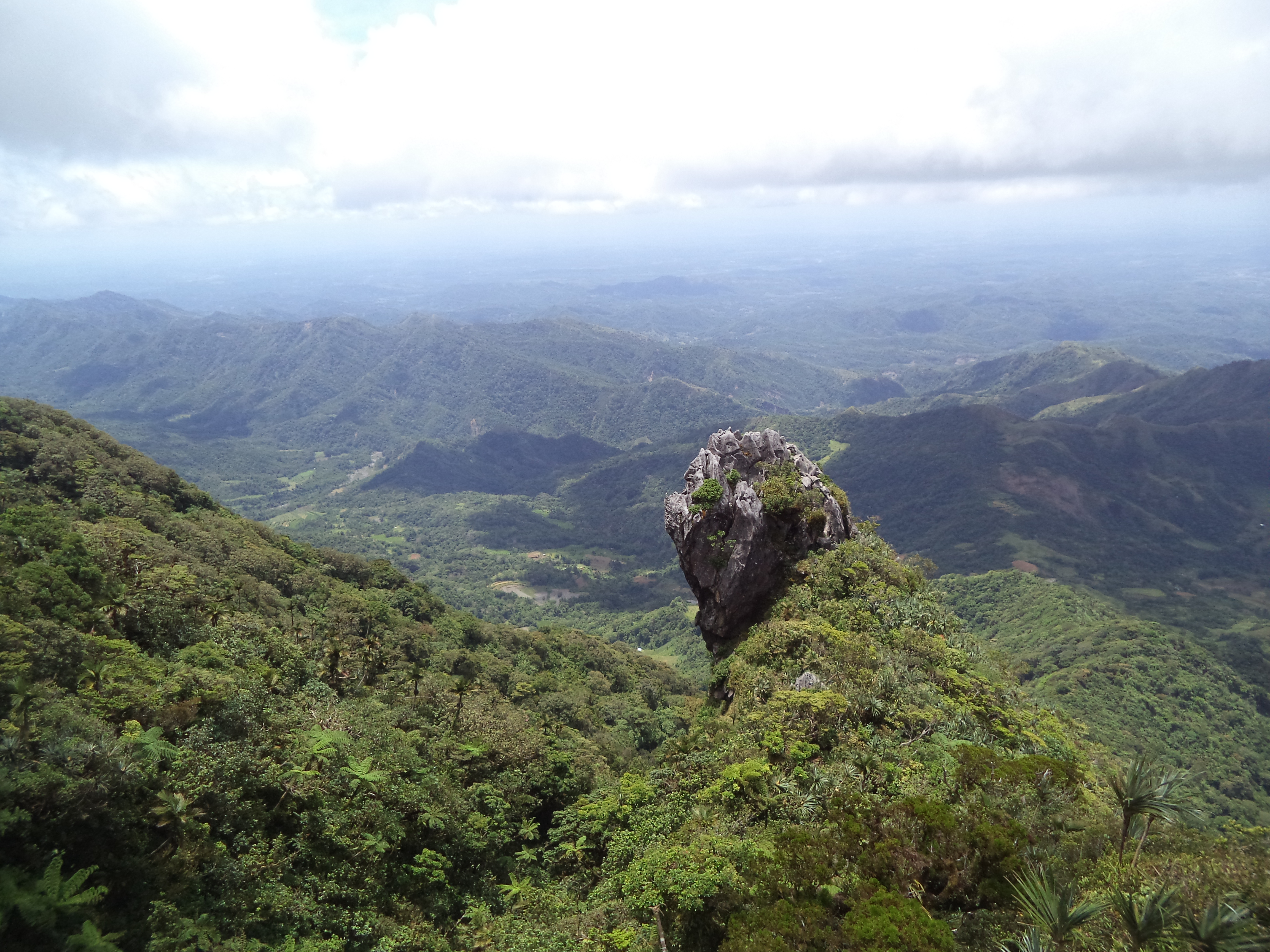 Bato Dungok rock formation in Lico Alimodian Iloilo surrounded by lush mountain forest