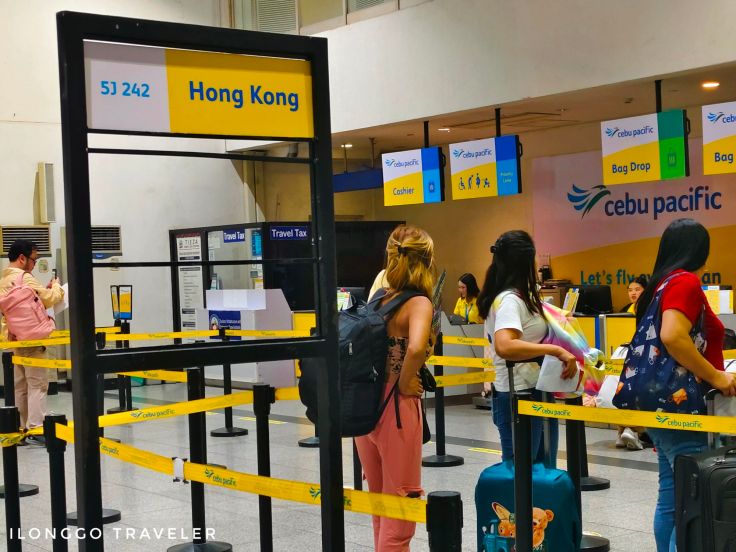 Passengers boarding Iloilo to Hong Kong flight at Iloilo International Airport
