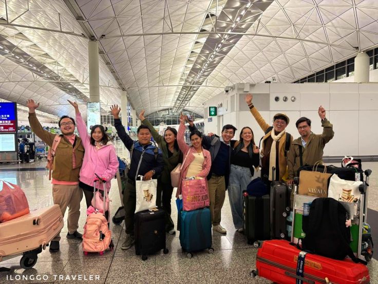 Content creators and Vloggers from Iloilo ready to board Cebu Pacific flight at Hong Kong International Airport returning to Iloilo